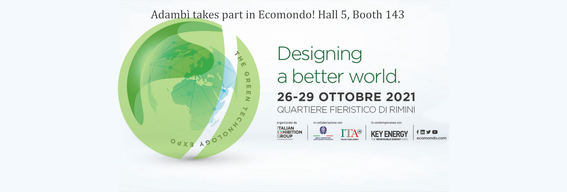 Adambì takes part in Ecomondo 2021 with smart bins and management software for the environment